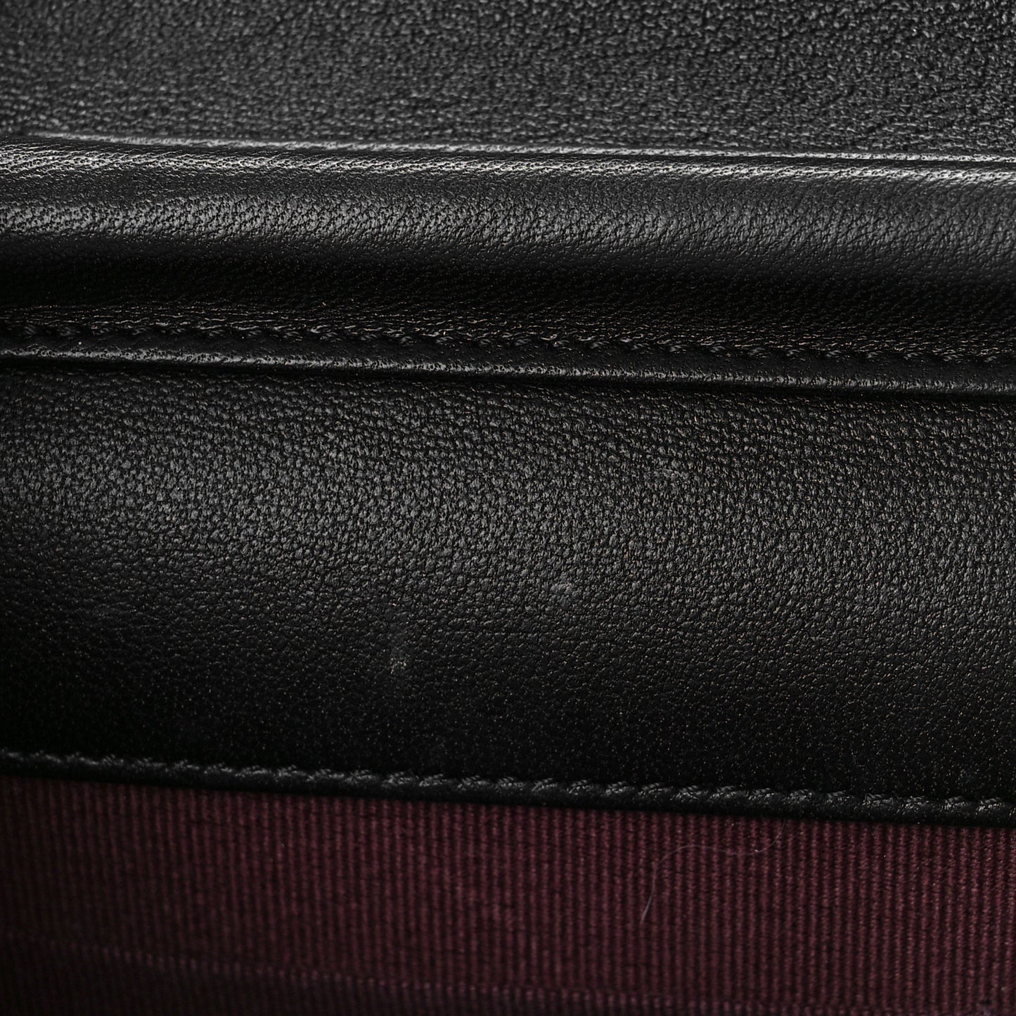 Lambskin Quilted Wallet On Chain WOC Black