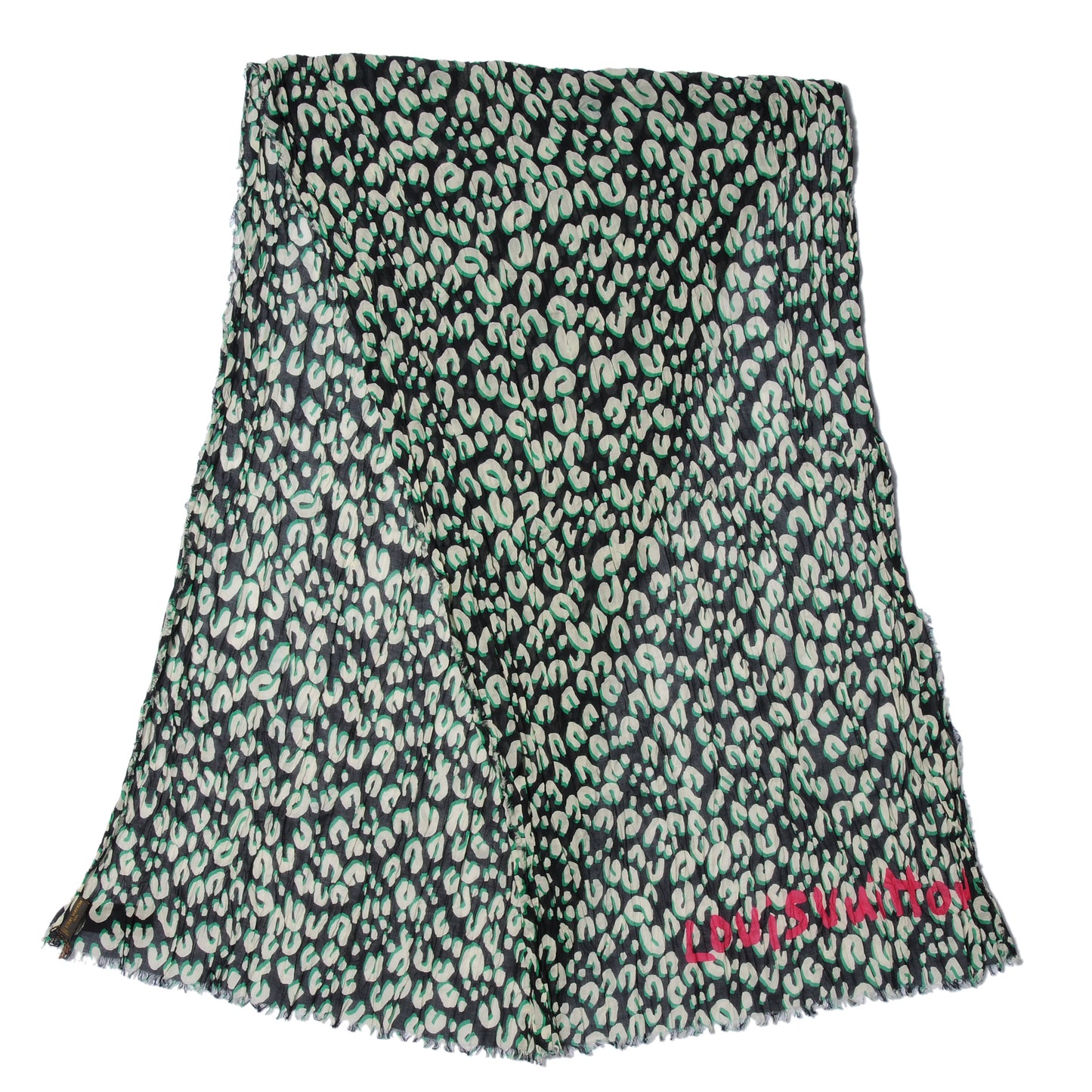 Cotton Leopard Pareo Blue Infini