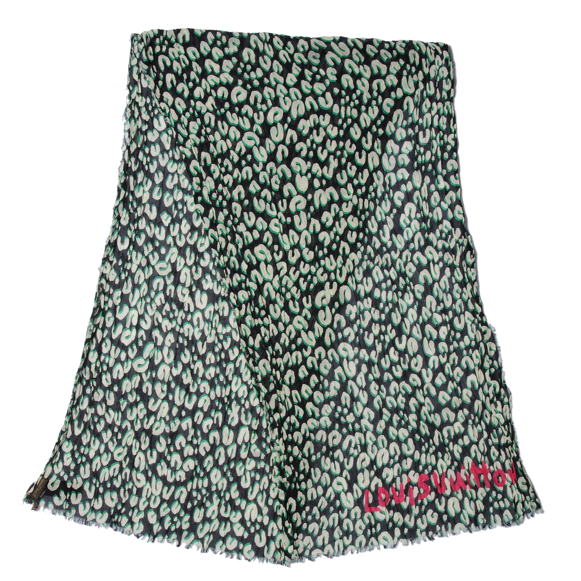 Louis Vuitton Cotton Leopard Pareo Blue Infini 4 of 7