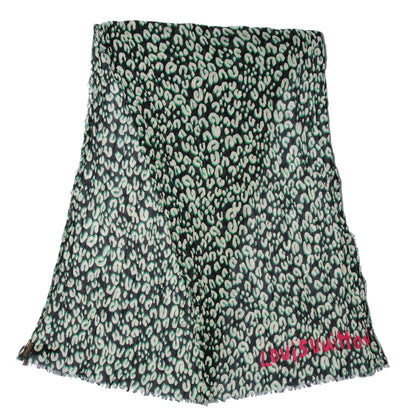 Louis Vuitton Cotton Leopard Pareo Blue Infini 4 of 7