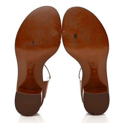 Louis Vuitton Calfskin Monogram Passenger Sandals 40 Cognac 5 of 14