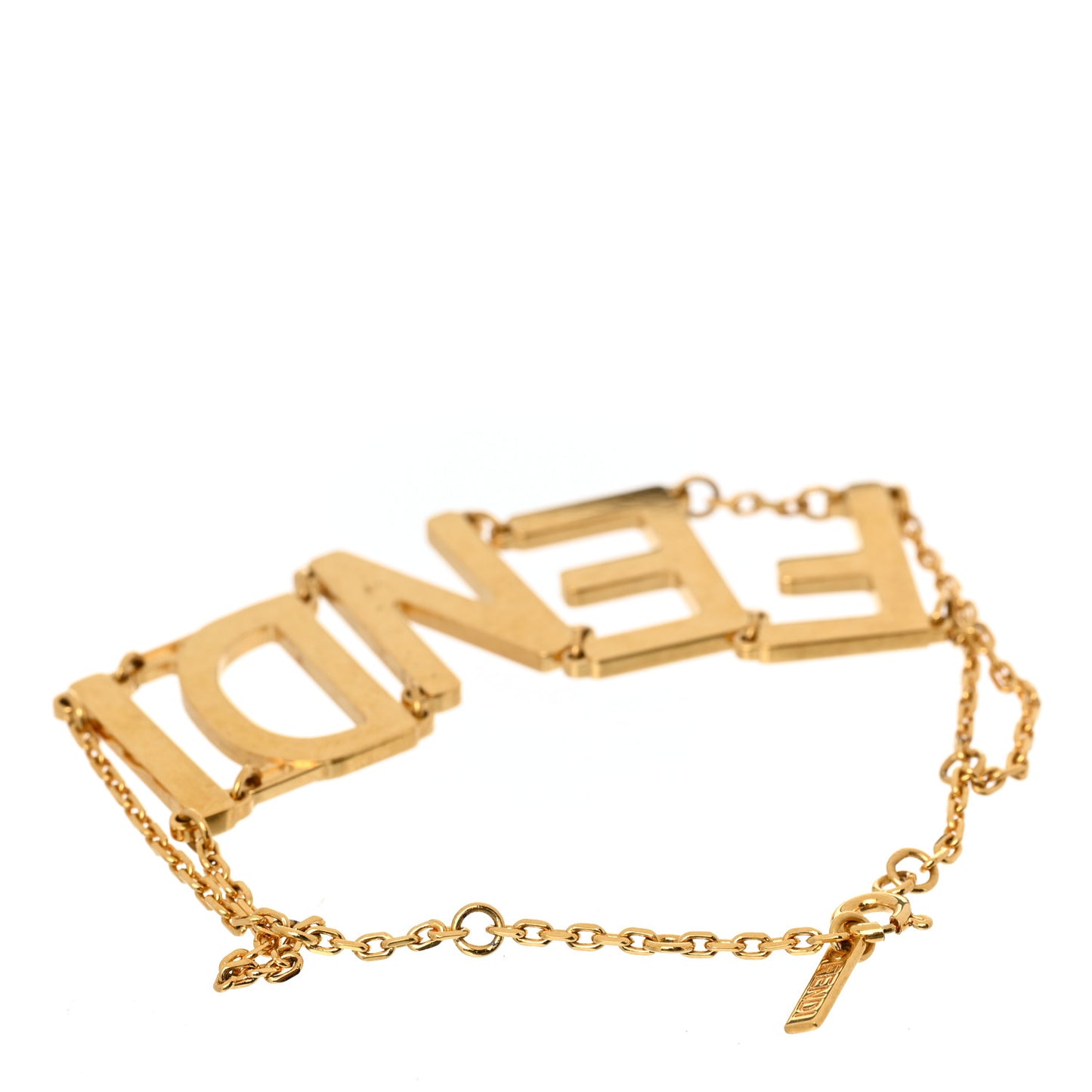 Metal Logo Bracelet Gold