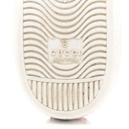 Gucci Calfskin Ayers Web Crystal LOVED Womens New Ace Sneakers 38 White 6 of 12