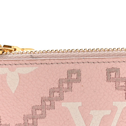 Louis Vuitton Empreinte Monogram Giant Broderies Key Pouch Pink Creme 11 of 11