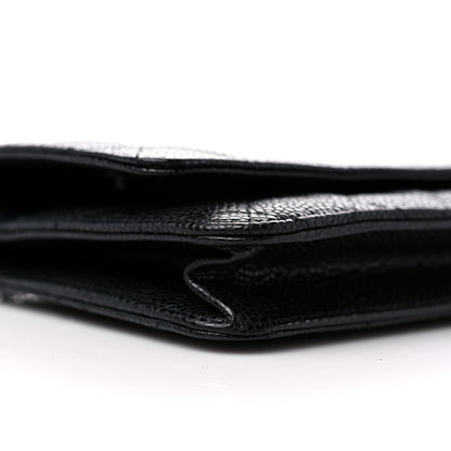 Chanel Caviar Quilted Wallet On Chain WOC Black 9 of 12