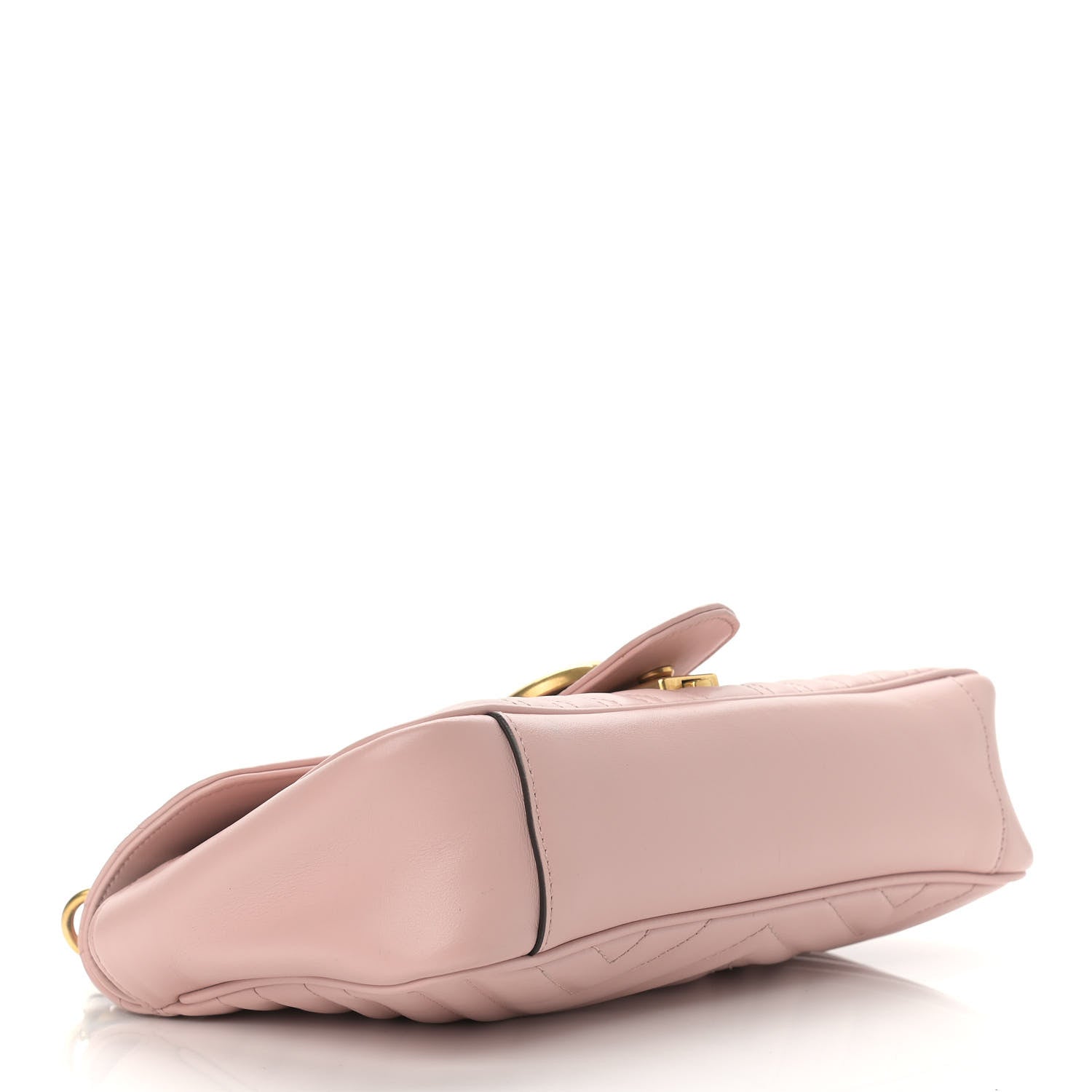 Gucci Calfskin Matelasse Small GG Marmont Shoulder Bag Perfect Pink 4 of 17