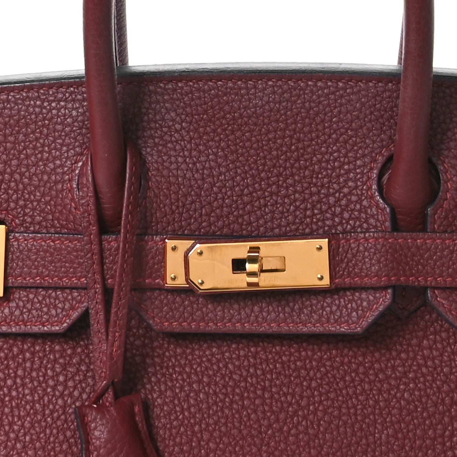 Hermes Togo Birkin 30 Rouge H 8 of 14