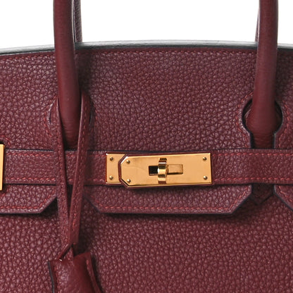 Hermes Togo Birkin 30 Rouge H 8 of 14