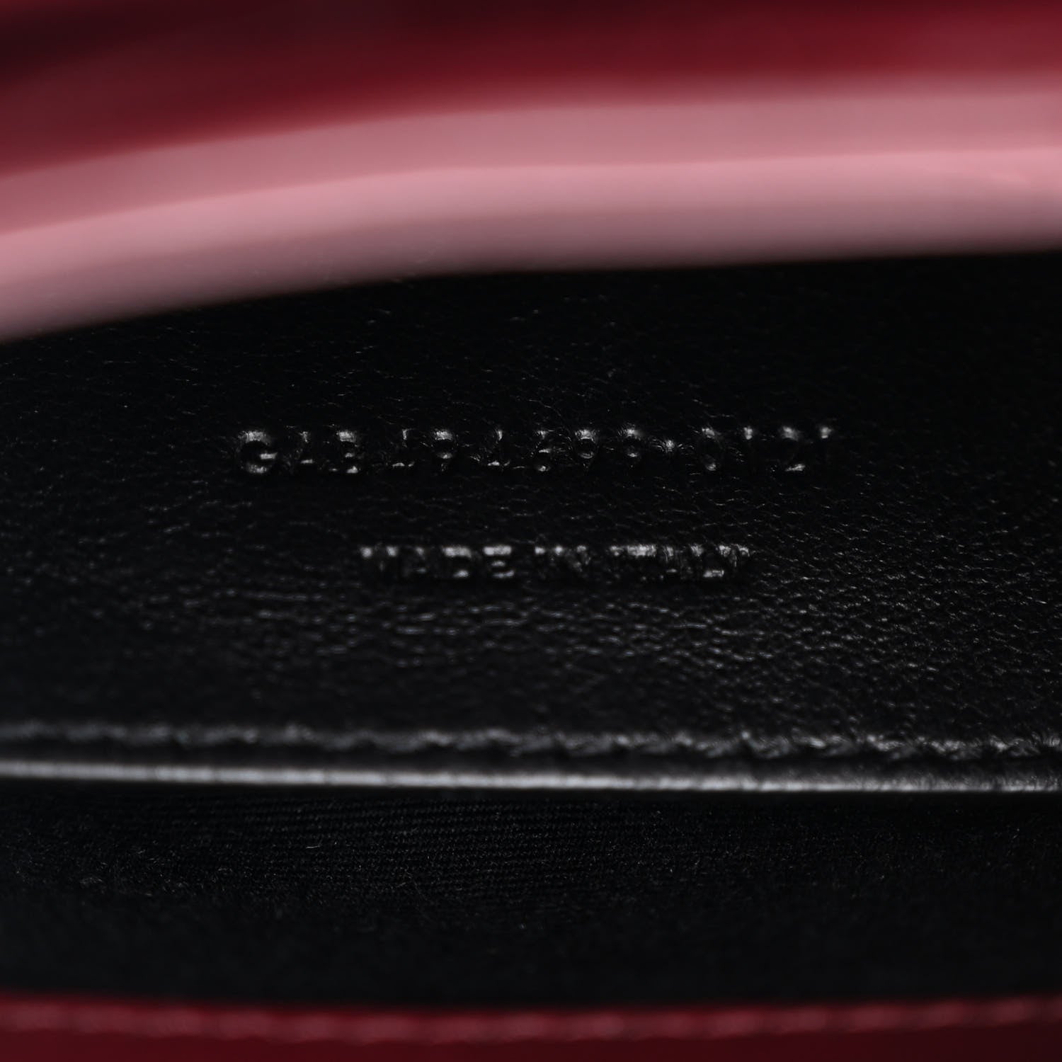 Saint Laurent Calfskin Y Quilted Monogram Small Loulou Chain Satchel Dark Legion Red 7 of 11