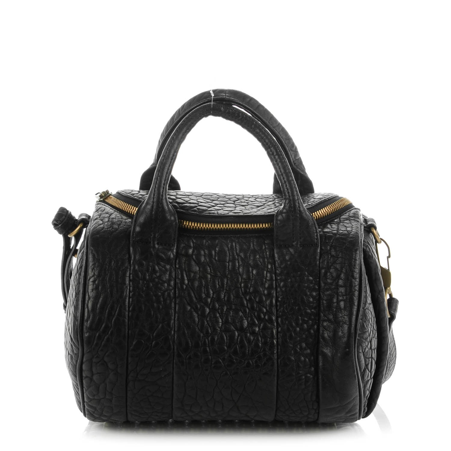 Alexander Wang Pebbled Lambskin Rockie Black Antique Brass Hardware 1 of 8