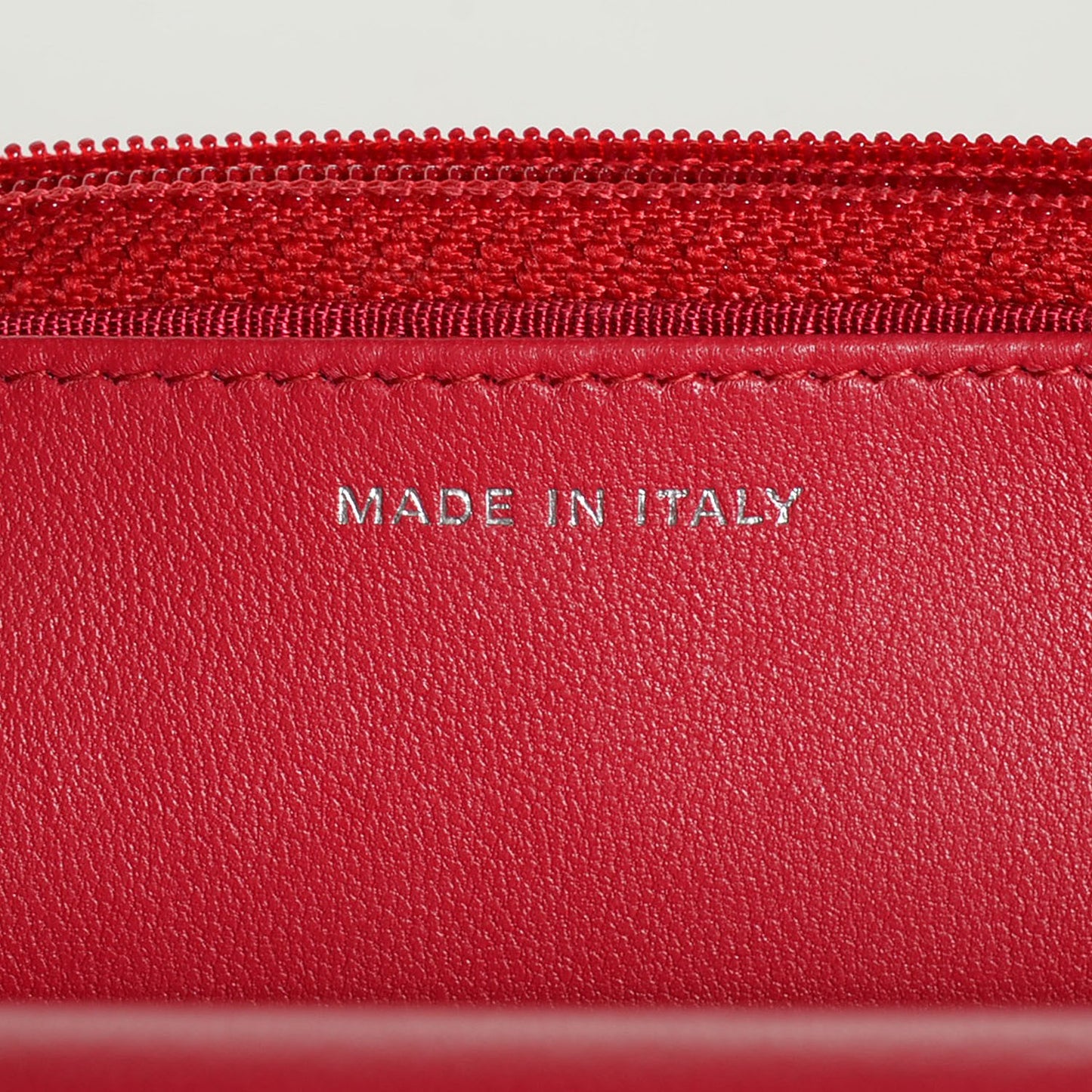 Lambskin Quilted Wallet On Chain WOC Dark Pink