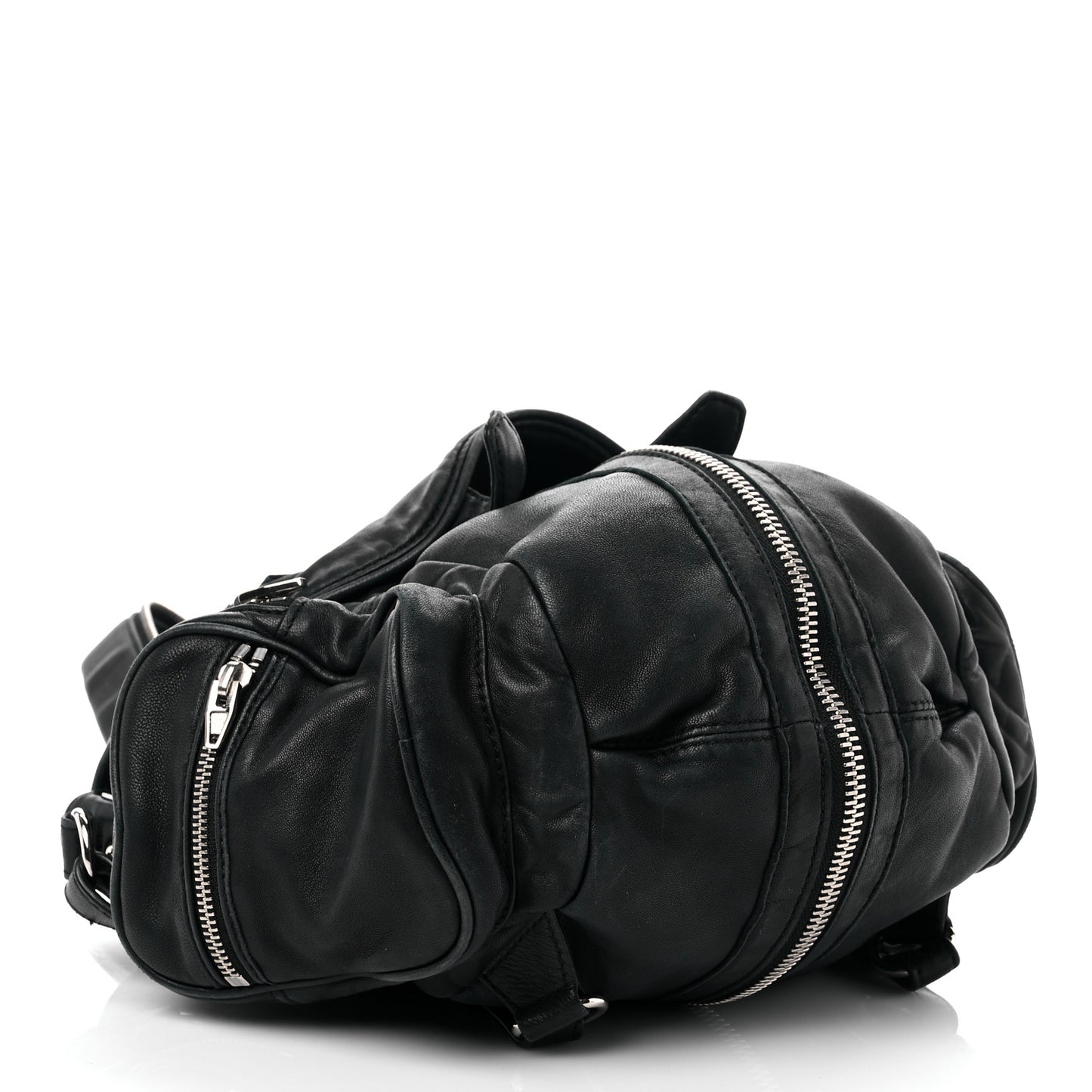 Lambskin Marti Backpack Bag Washed Black Rhodium Hardware