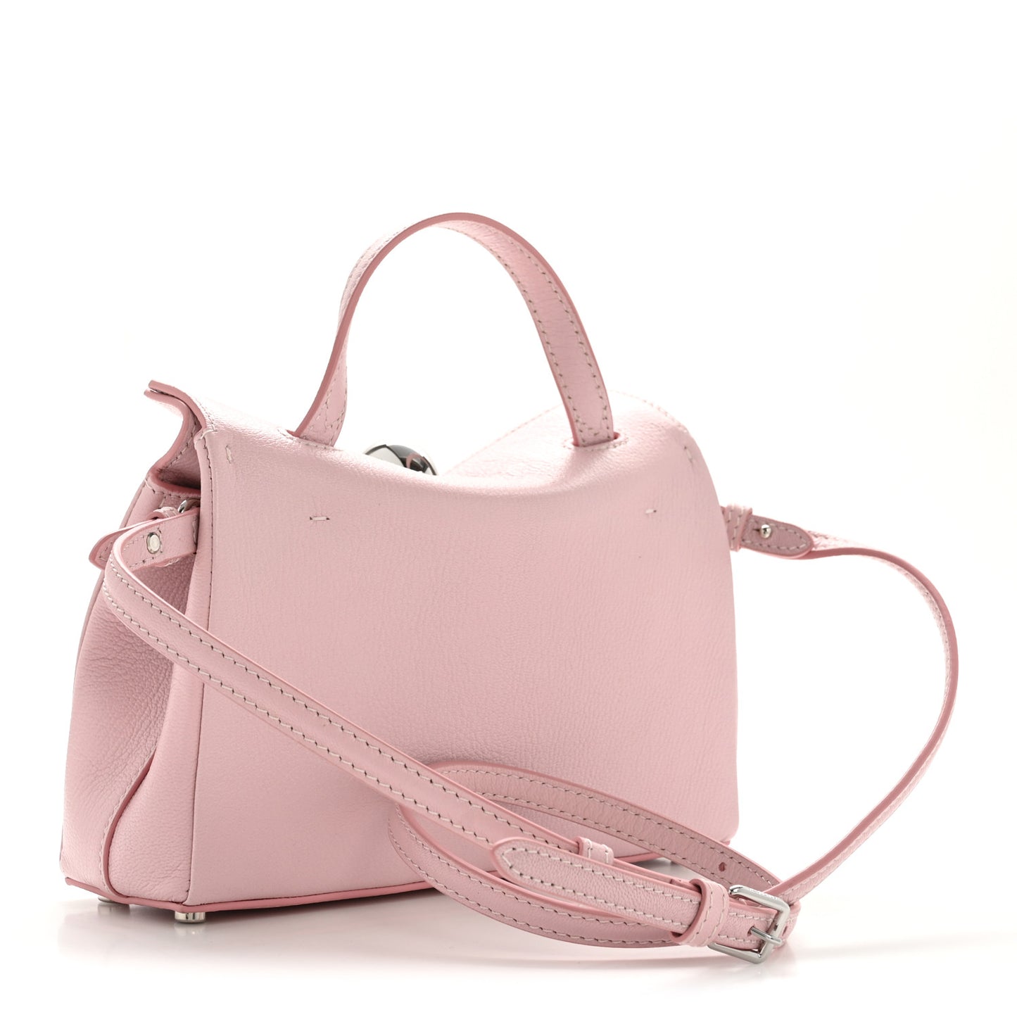 Goatskin Small Valerie Shoulder Bag Pale Pink