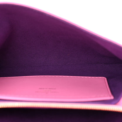 Louis Vuitton Lambskin Embossed Monogram Vuittamins Pochette Coussin Rose Violet 5 of 12
