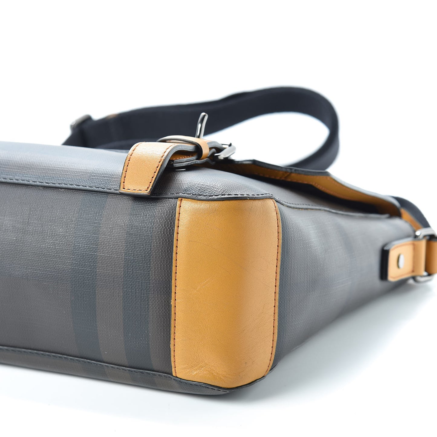 Smoked Check Medium Messenger Bag Brown
