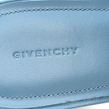 Givenchy Raffia Logo Mule Sandals 38 Denim Blue 7 of 10