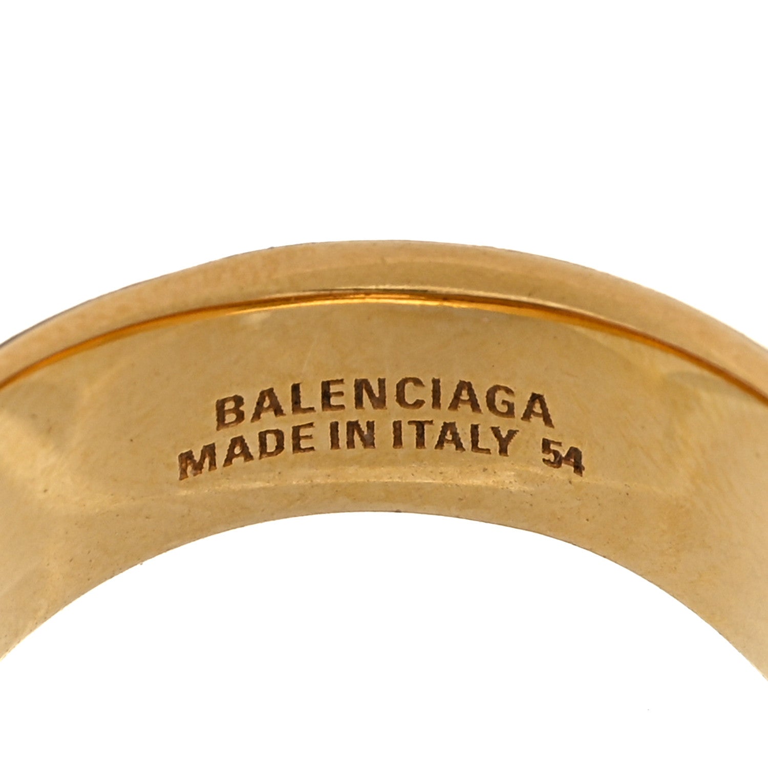 Balenciaga BB Signet Ring 54 Gold 4 of 4