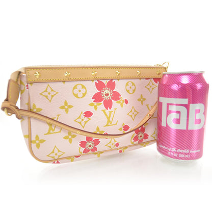 Louis Vuitton Monogram Cherry Blossom Pochette Accessories Red 3 of 8