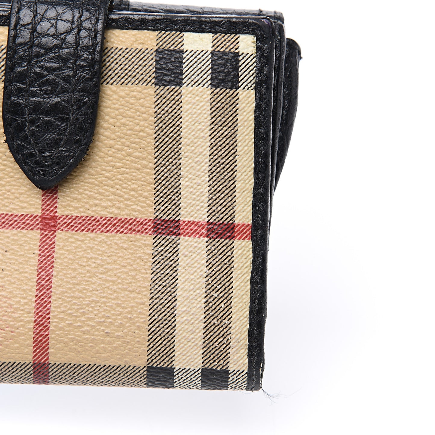 Horseferry Check Compact Wallet Black