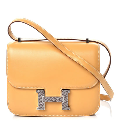 Hermes Tadelakt Lizard Constance 18 Paille Ficelle 1 of 8