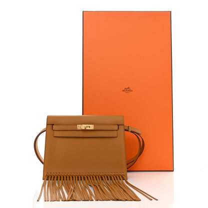 Hermes Swift Kelly Danse Anate Fringed Belt Bag Sesame 11 of 11