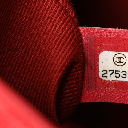 Chanel Caviar Quilted Small Coco Handle Flap Red 7 of 10