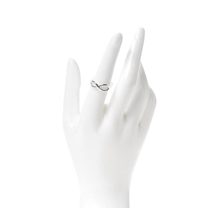 Tiffany Sterling Silver Infinity Ring 54 7 2 of 5