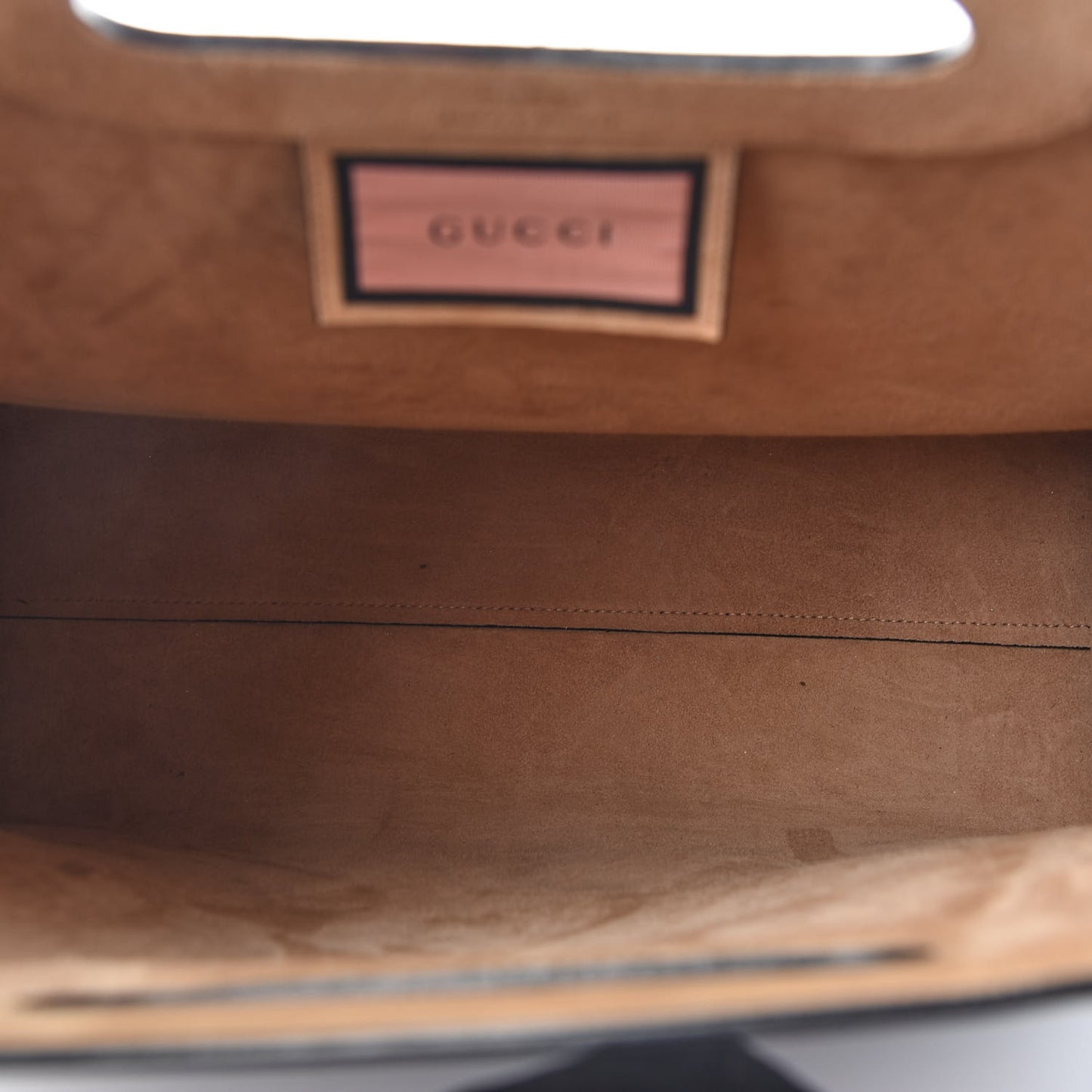 Calfskin GucciGhost Real Medium XL Tote Black Pink