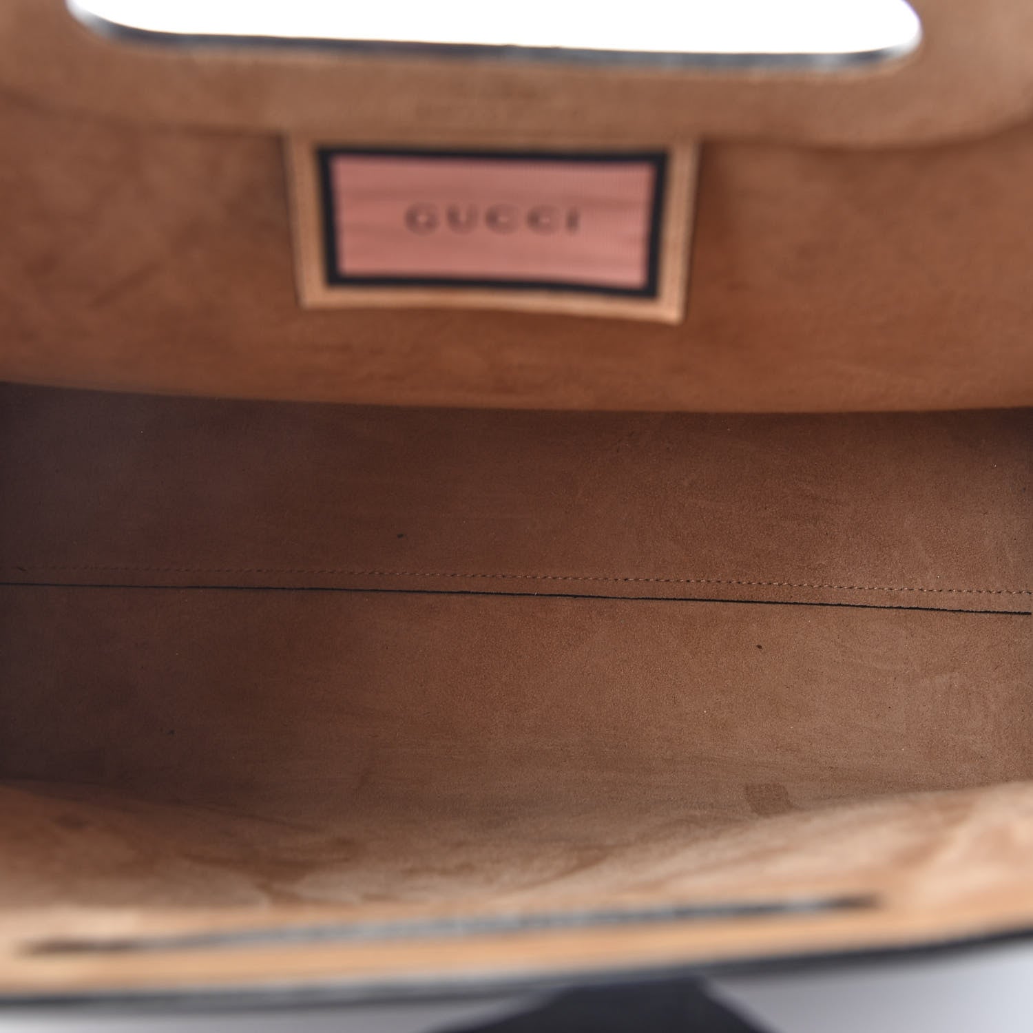 Gucci Calfskin GucciGhost Real Medium XL Tote Black Pink 5 of 9