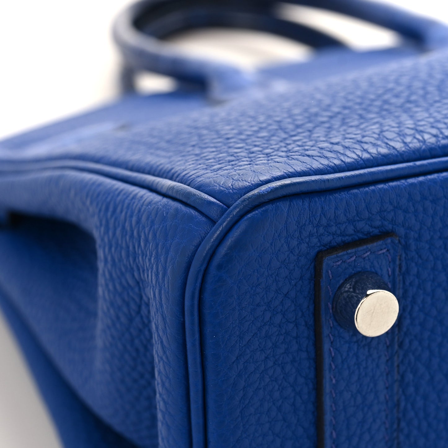 Togo Matte Alligator Birkin Touch 25 Bleu Royal