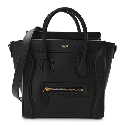 Celine Smooth Calfskin Nano Luggage Black 1 of 11