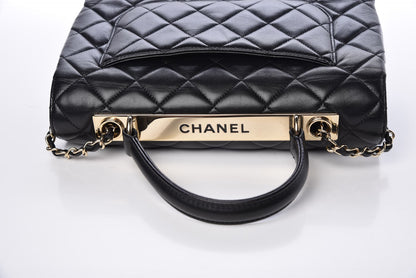 Chanel Lambskin Quilted Medium Trendy CC Flap Dual Handle Bag Black 6 of 9