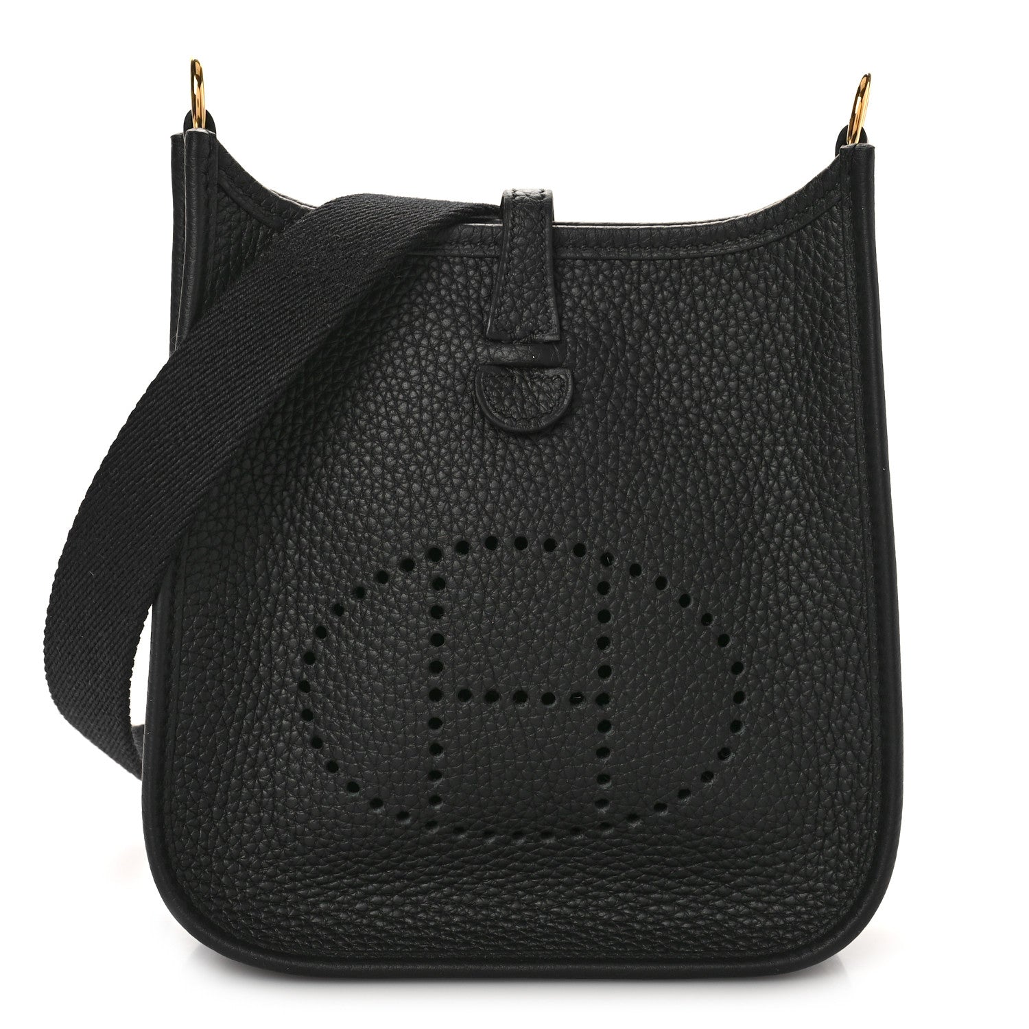 Hermes Taurillon Clemence Evelyne TPM Black 1 of 8