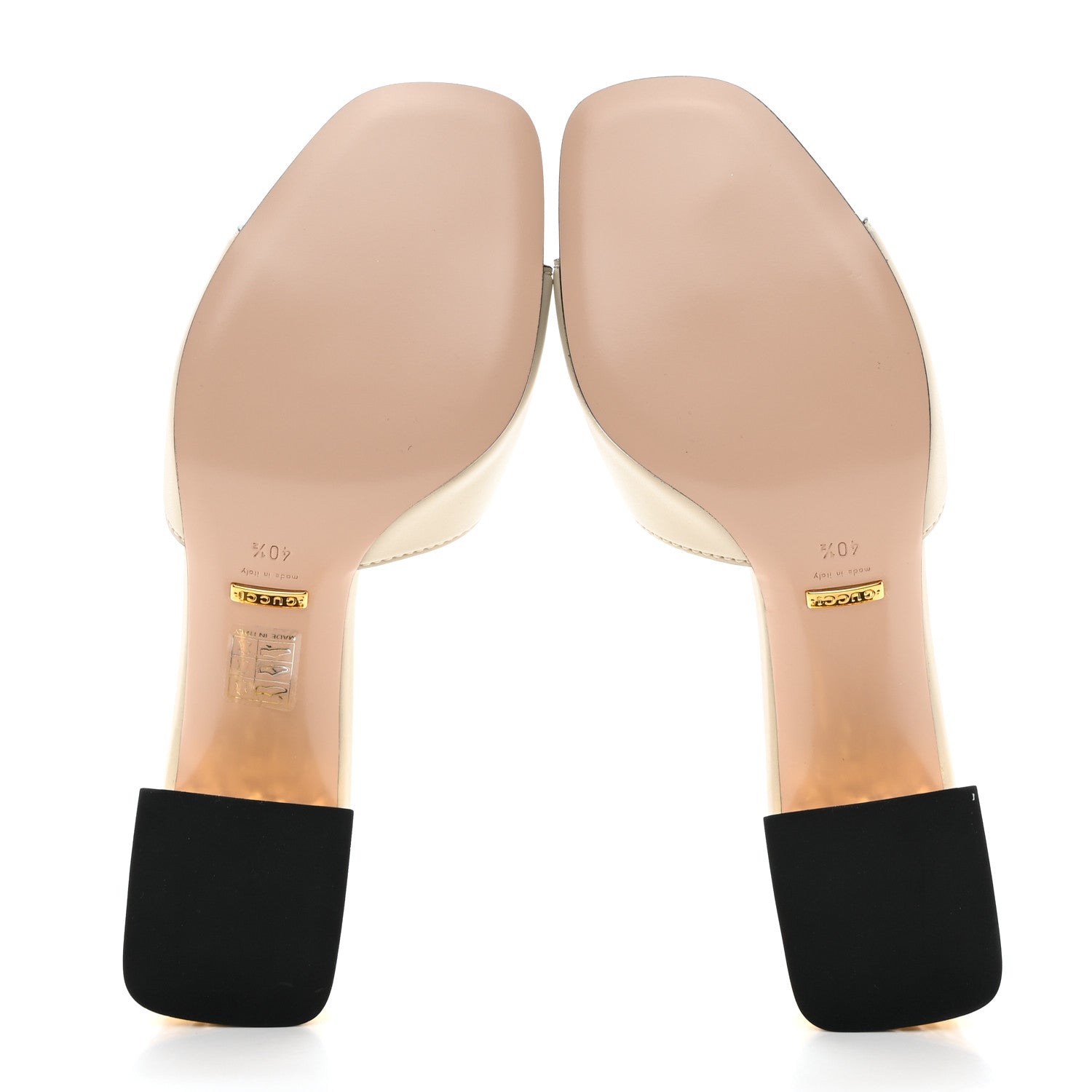 Gucci Cosmos Softy Calfskin Interlocking G Cut Out 55mm Slide Sandals 40.5 White 5 of 8