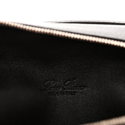 Loro Piana Grained Calfskin L19 Extra Pocket Pouch Dark Chocolate Liquorice 6 of 10
