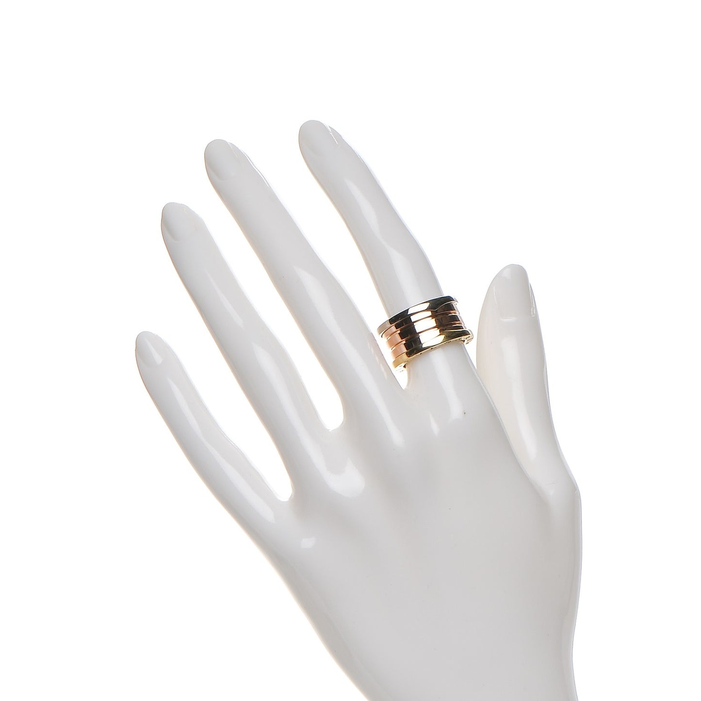 18K Rose White Yellow Gold B.Zero1 Four-Band Ring 51 5.75