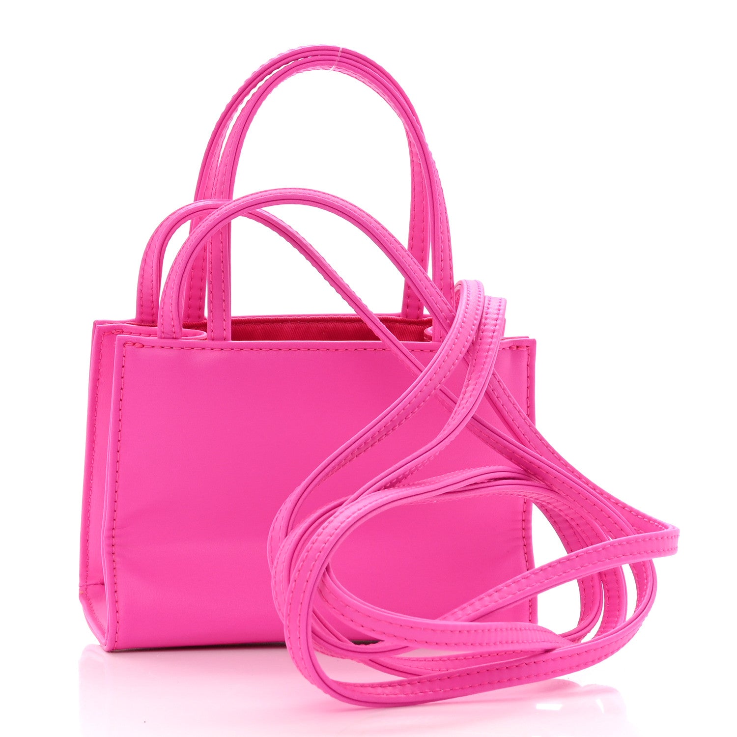 Telfar Vegan Leather Small Shopping Bag Azalea 3 of 9
