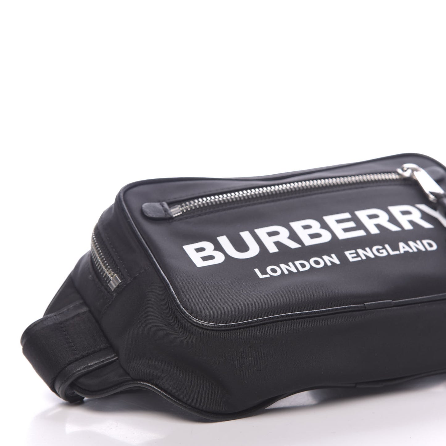 Econyl Logo Print Bum Bag Black