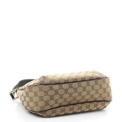 Gucci Monogram Medium New Ladies Web Hobo Dark Brown 4 of 14