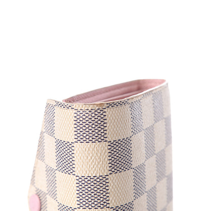 Louis Vuitton Damier Azur Victorine Wallet Rose Ballerine 12 of 14