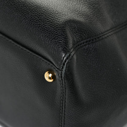 Chanel Calfskin Tall Cerf Tote Black 14 of 16