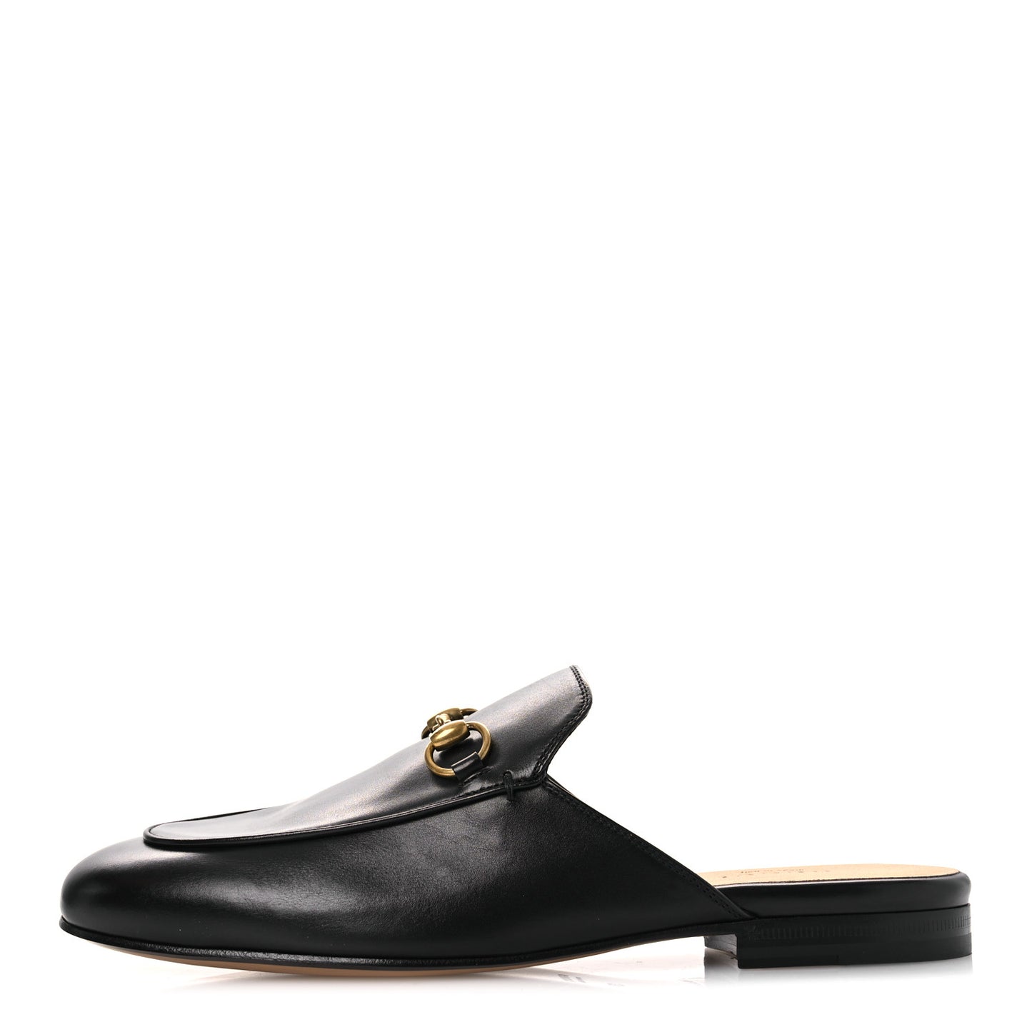 Calfskin Womens Princetown Slippers 37 Black