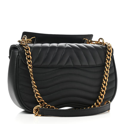 Louis Vuitton Calfskin New Wave Chain MM Black 3 of 11