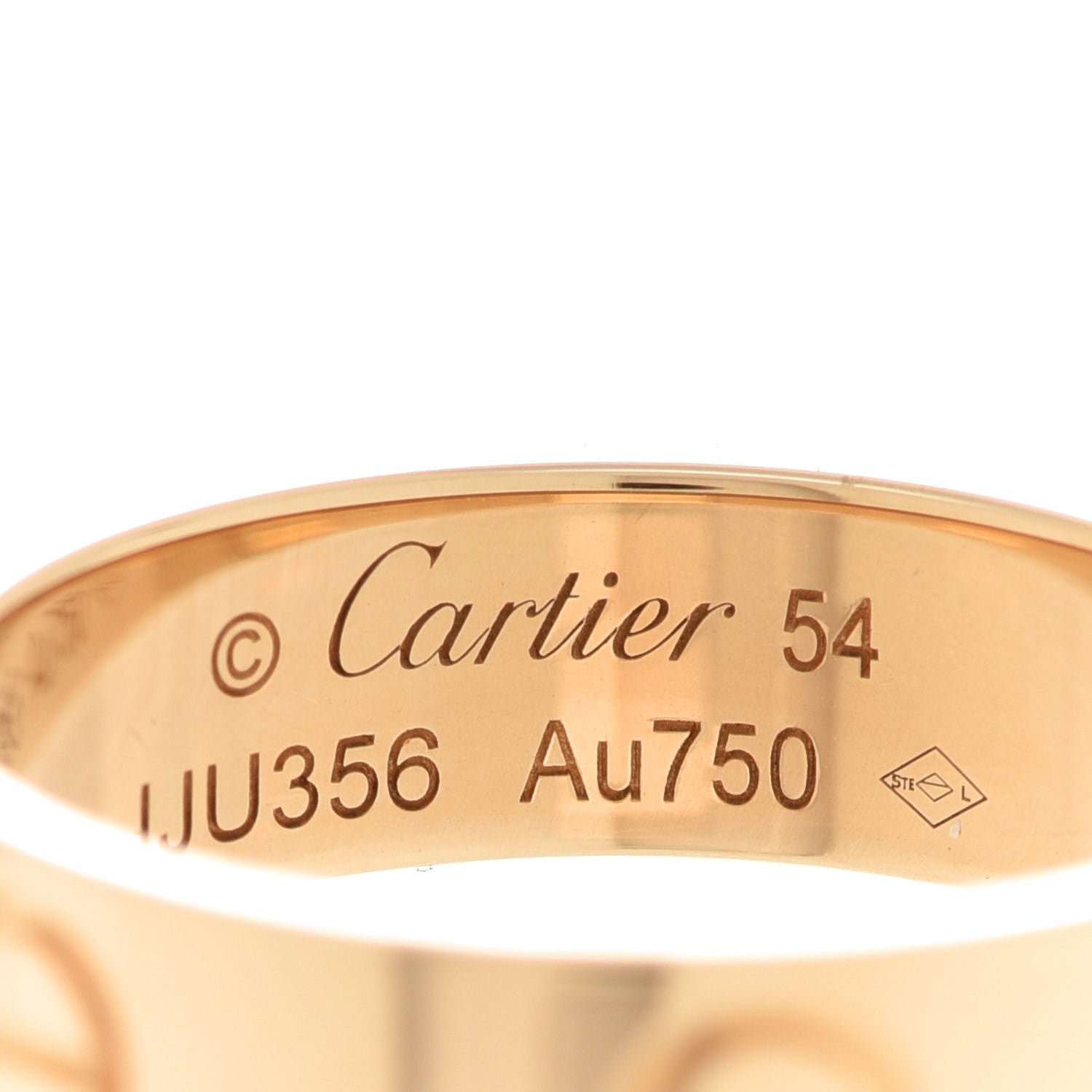 Cartier 18K Yellow Gold 5.5mm LOVE Ring 54 7 4 of 5