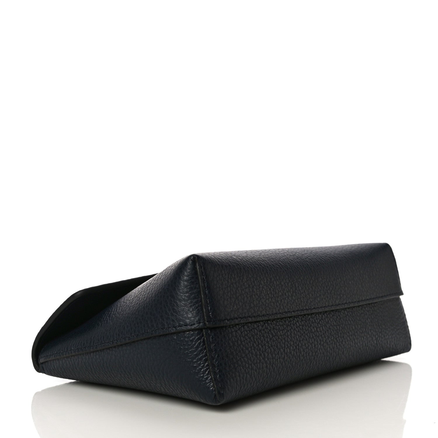 Mulberry Classic Grain Calfskin Darley Cosmetic Pouch Bright Navy 4 of 9