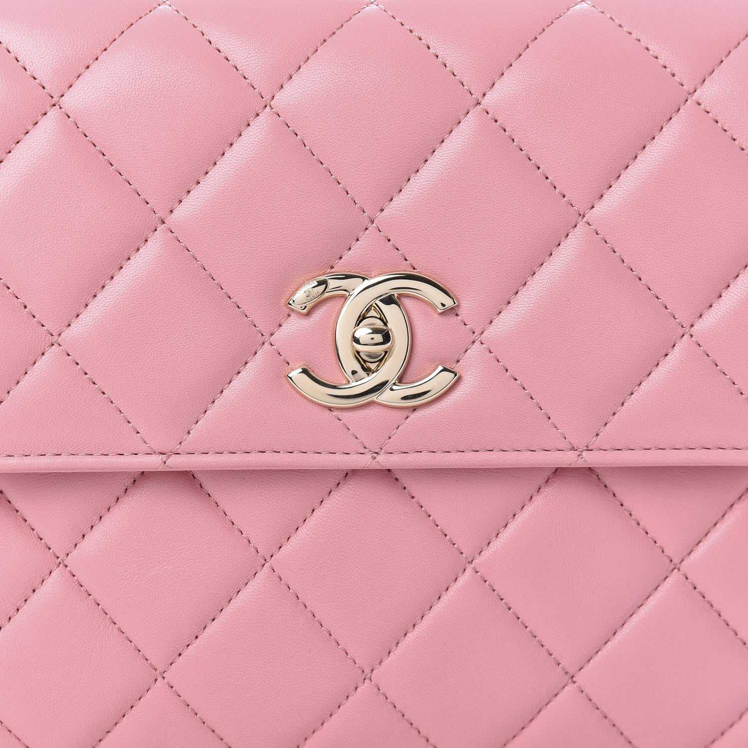 Chanel Lambskin Quilted Medium Trendy CC Flap Dual Handle Bag Pink 15 of 15