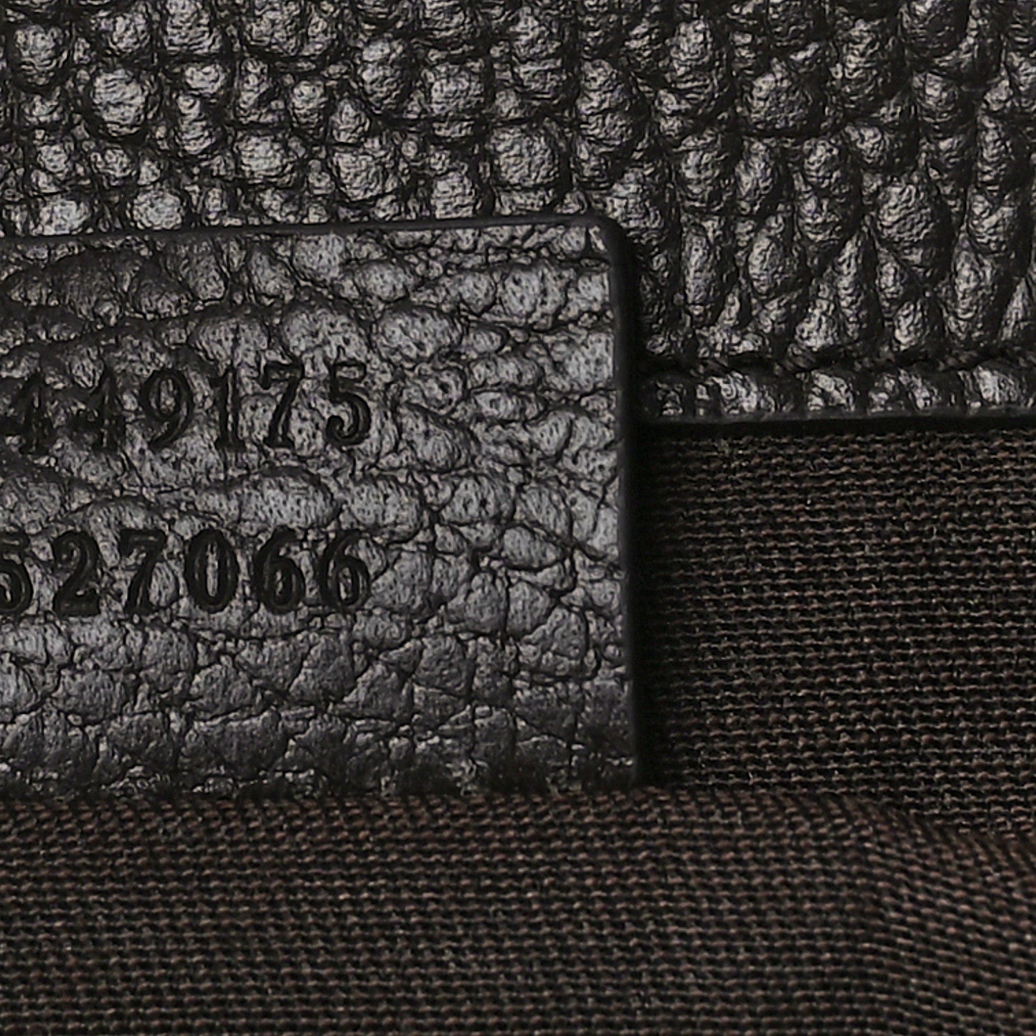 Gucci Monogram Dollar Calfskin O Drawstring Backpack Beige Ebony Testa di Moro Dark Chocolate 7 of 9
