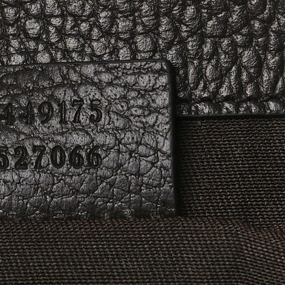 Gucci Monogram Dollar Calfskin O Drawstring Backpack Beige Ebony Testa di Moro Dark Chocolate 7 of 9