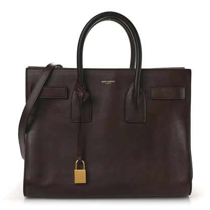 Saint Laurent Calfskin Small Sac De Jour Amarena 1 of 8