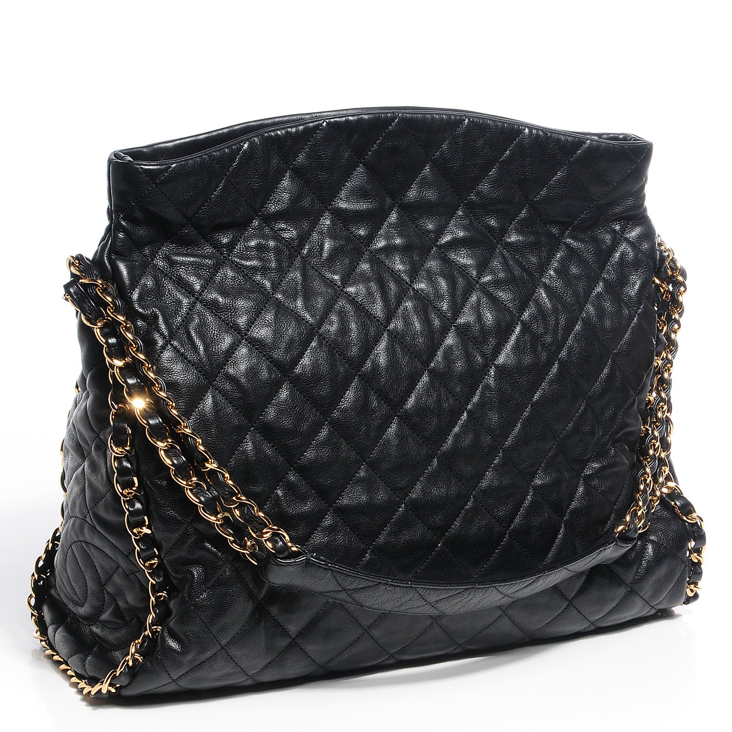 Chanel Calfskin Large Chain Me Hobo Black 3 of 7